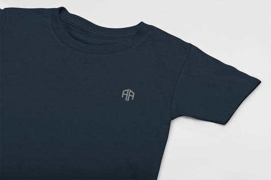 Classic Monogram Tee-Midnight Navy w/ Gray Monogram